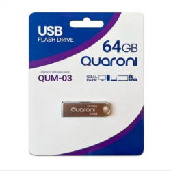 MEMORIA USB 64GB QUM-03 2.0 QUARONI METALICO