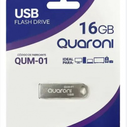 MEMORIA USB 16GB QUM-01 2.0 QUARONI METALICO