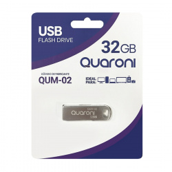 MEMORIA USB 32GB QUM-02 2.0 QUARONI METALICO